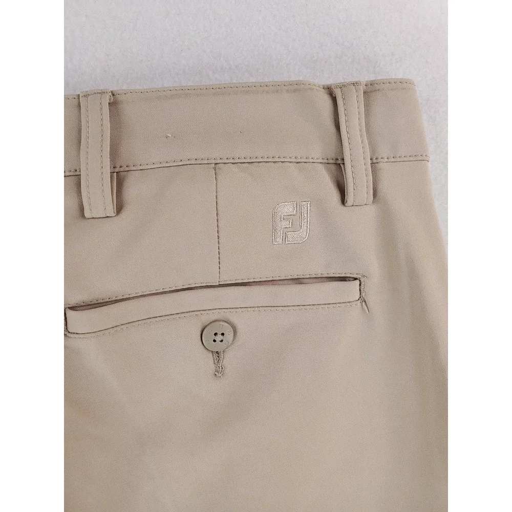 FootJoy Chino Pants Mens‎ 33x32 Khaki Performance Golf Stretch Flat Front Casual